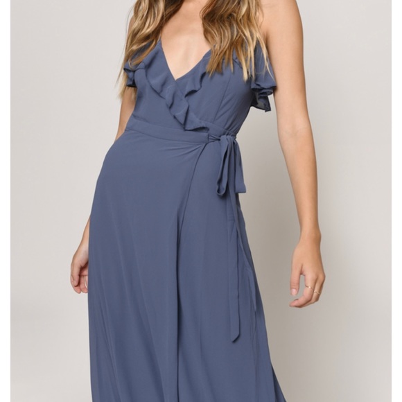 Wrap grey maxi dress - Picture 2 of 7